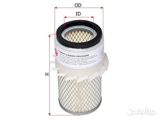 Фильтр воздушный Hyundai H100 2.5D 93-00