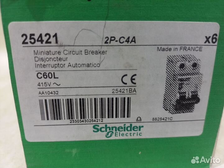 25421 Shneider Electric 2P-C4A