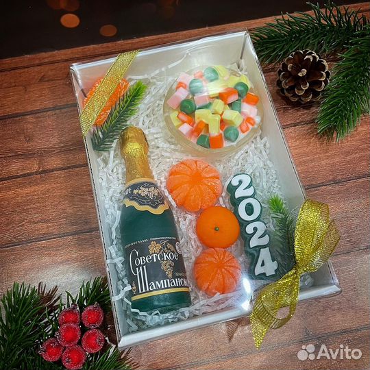 Набор мыла ручной работы на Новый год