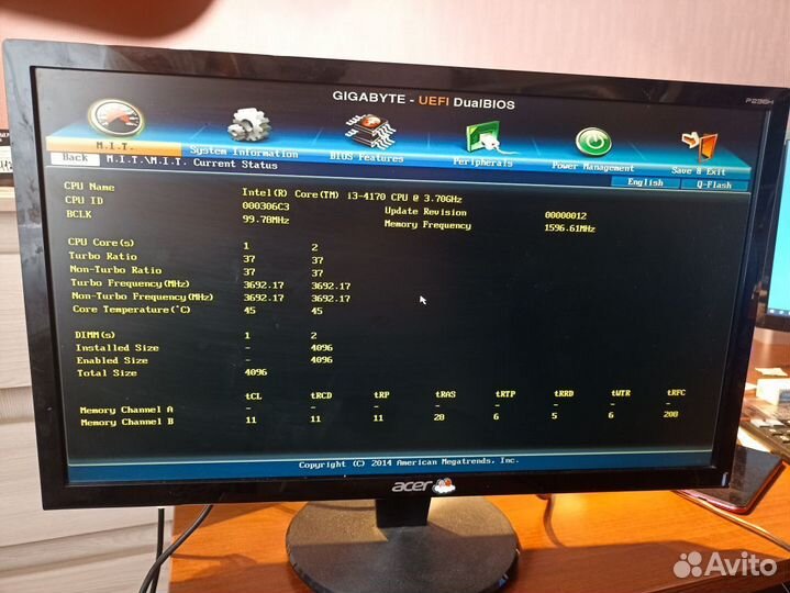 Системный блок intel core i3 4170