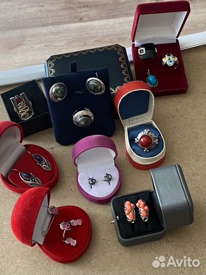 Серебряные Серьги и кольца