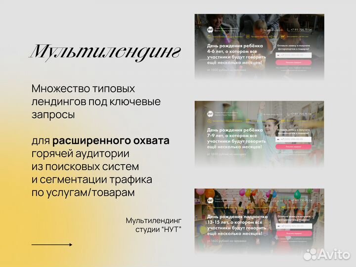 Сайт под ключ, лендинг, продвижение сайта