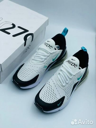 Кроссовки Nike air max 270 бело-голубые размер 44