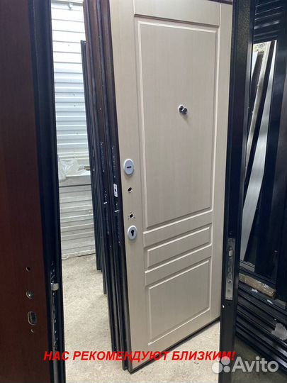 Толстая дверь входная с установкой