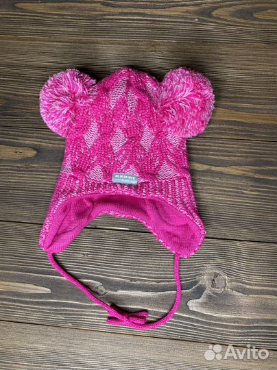 Шапка reima осень с 2 пумпонами