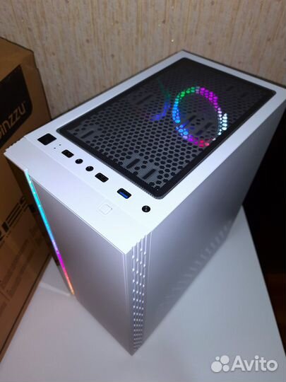 Новый Игровой Корпус Для Пк Ginzzu Белый RGB ATX