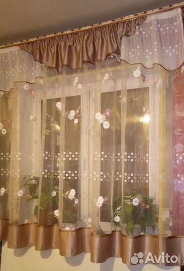 Штора кухонная. Новая