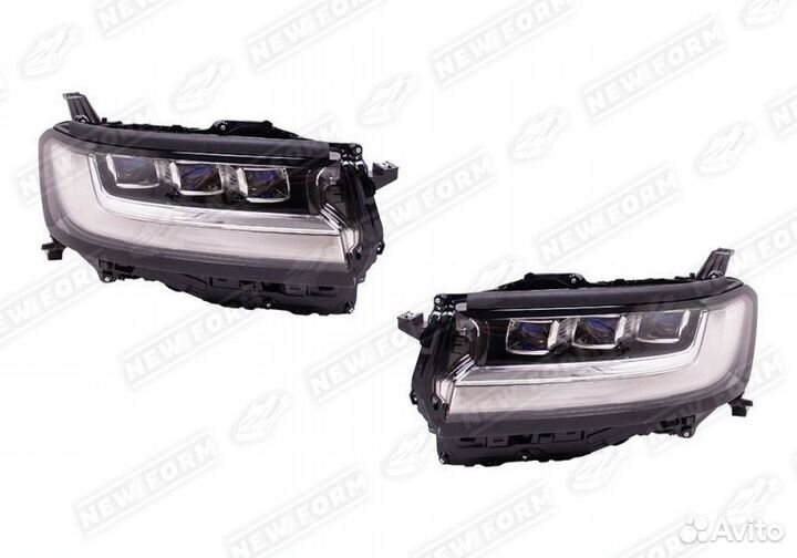 Фары с логотипом Toyota Land Cruiser 300