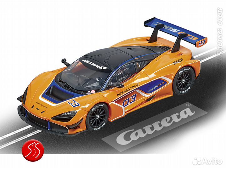 Автотрек Carrera132 Модель McLaren 720S GT3 No.03