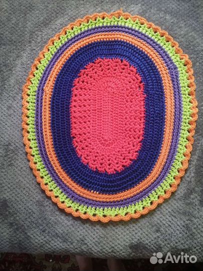 Коврик вязаный крючком
