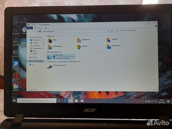 Ноутбук асер в отличном состоянии