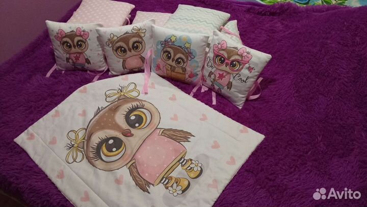 Бортики в детскую кроватку новые