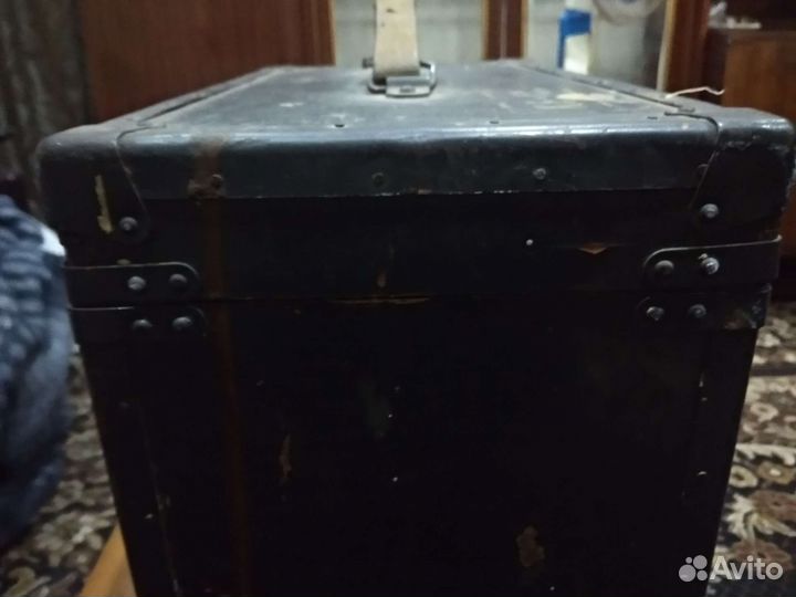 Сундук деревянный железный клёпаный армейский СССР