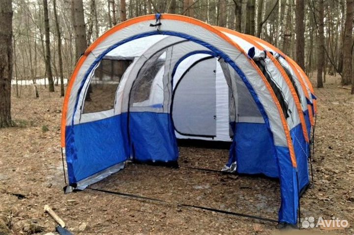 Палатка туристическая 4-Х местная lanyu 1801