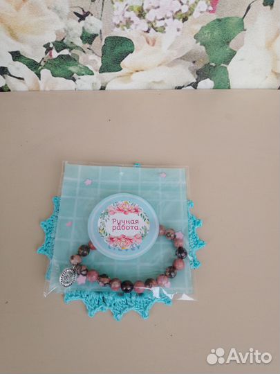 Браслеты из натурального камня, ручной работы