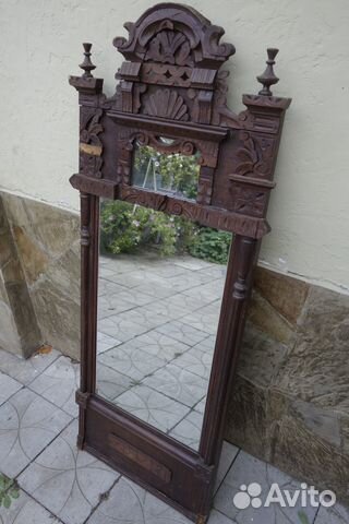 Зеркало старинное 122-52, 140-55 и скатерть бархат