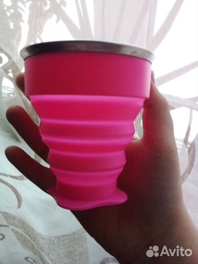 Раскладной силиконовый стакан