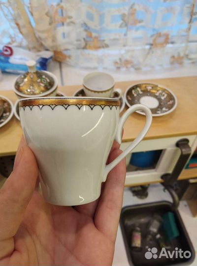 Кофейный фарфоровый сервиз ГДР (остатки)