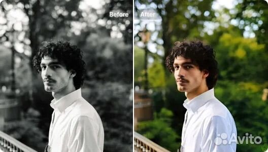 Сделаю ваше строе фото цветным