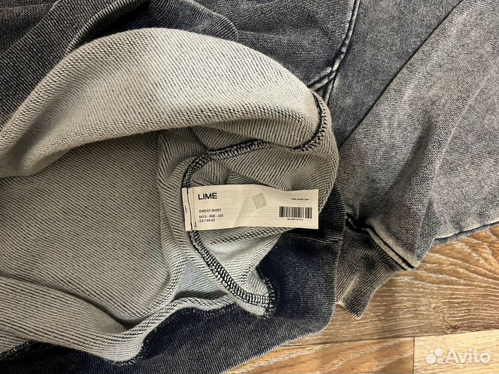 Оверсайз кофта полузамок lime