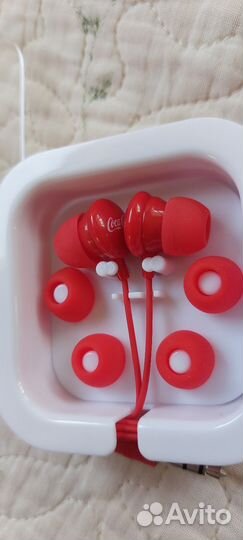 Coca cola наушники проводные, оригинал