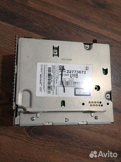 Штатная магнитола chevrolet cruze