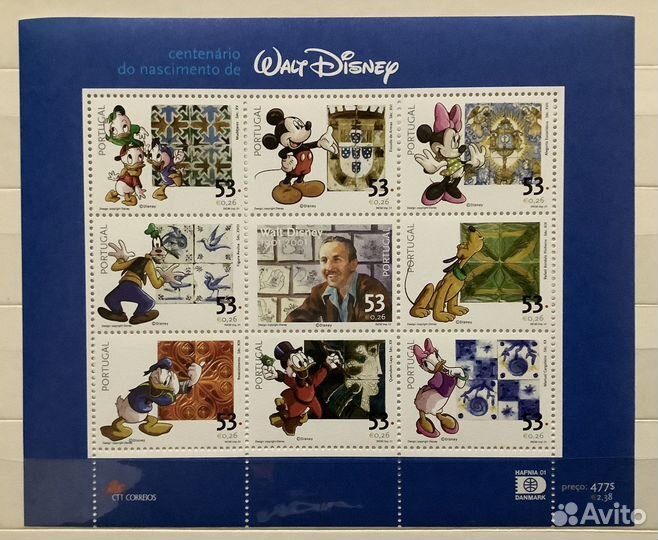 100 лет со дня рождения Уолт Дисней Португалия