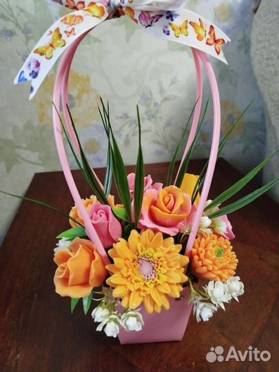 Букет из мыла, на день Валентина, 8 марта