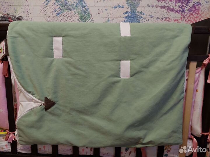 Конверт на выписку осень зима + съёмный мех