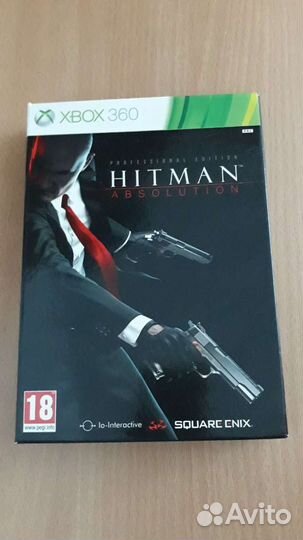 Игра Hitman Absolution для Xbox 360 и сам Хитмэн