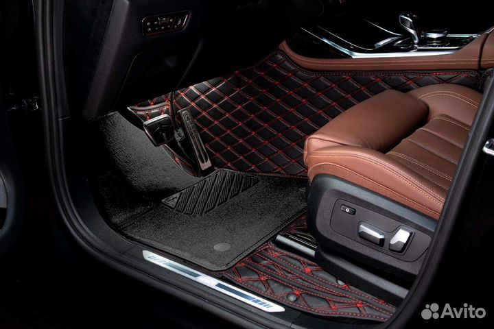 3D Коврики Range Rover Салон Багажник из Экокожи