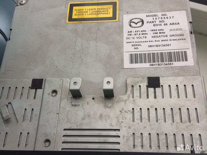 Магнитола штатная на Mazda X 7