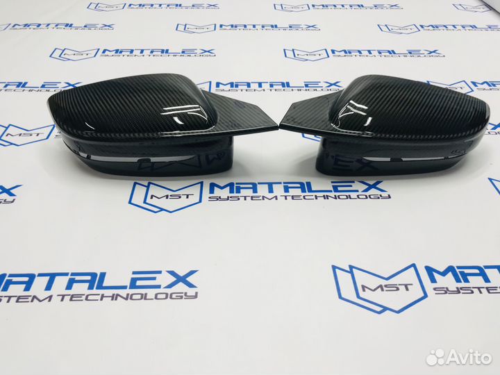 Крышки зеркал BMW G30 G20 сухой карбон