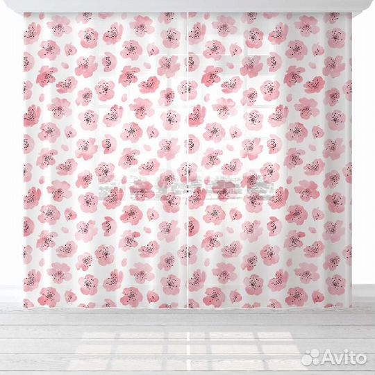 Новый комплект тюля Этель Цветы