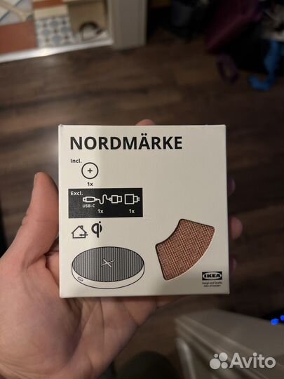 Беспроводное зарядное устройство IKEA nordmarke