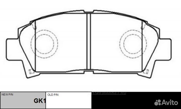 CTR GK1116 / CKT-103 Колодки тормозные дисковые пе