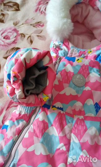 Комбинезон зимний мембранный для девочки (80+6)