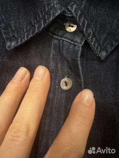 Джинсовая рубашка massimo dutti s