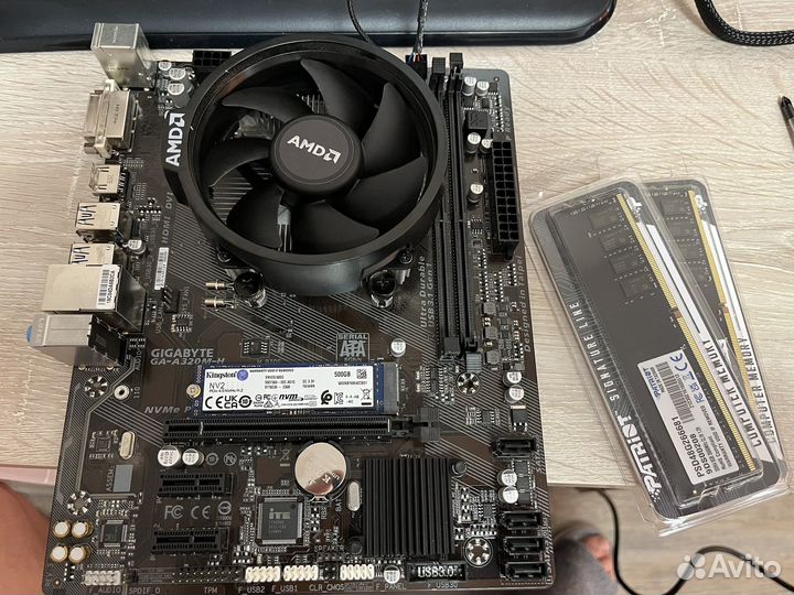 Комплект Ryzen 5 2600/A320/500ssdnvme/GT1030/16RAM