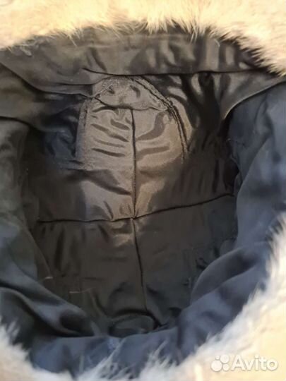 Новая женская шляпа из нат кожи с норкой