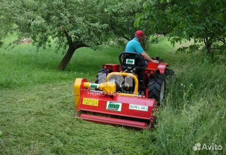 Вспашка земли минитрактором, покос травы