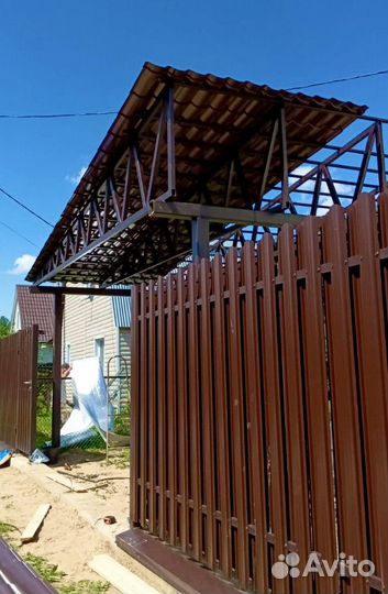 Монтаж установка заборов под ключ