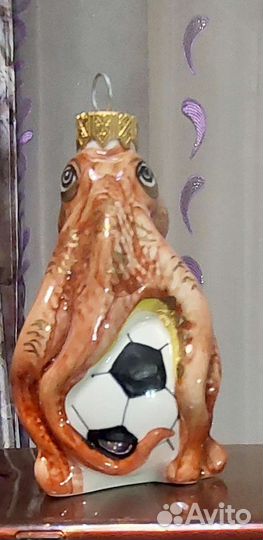 Елочная игрушка Осьминог Пауль
