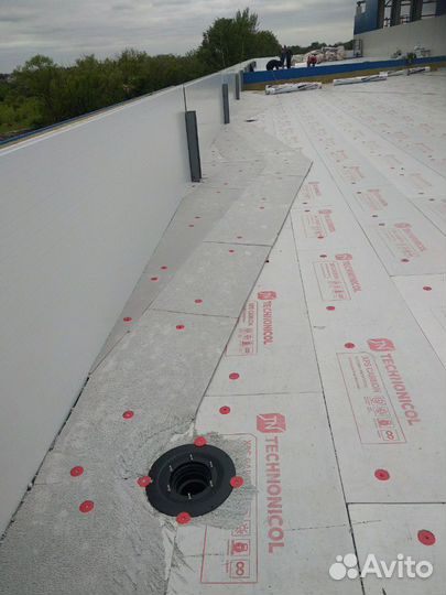 Монтаж пвх мембраны, рулонная кровля, монтаж проф