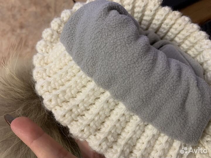 Шапка зимняя ручная работа