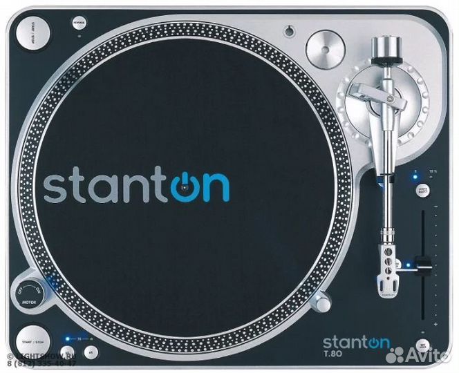Виниловый проигрыватель Stanton + 2 пластинки