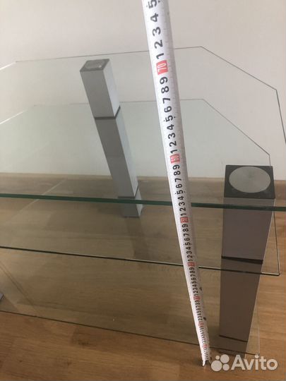 Тумба стеклянная под телевизор утолщенное стекло