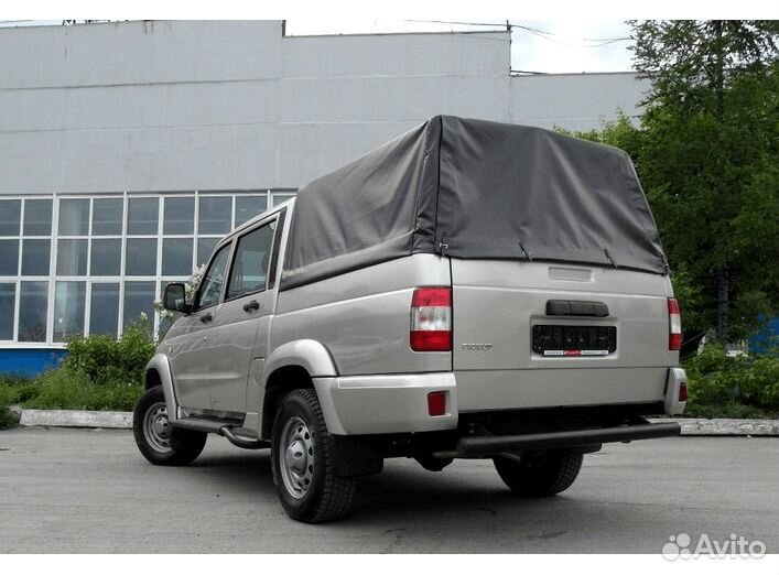 Тент на УАЗ 2363, Пикап чёрный
