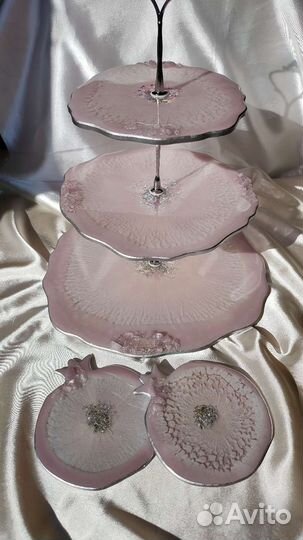 Набор столовой посуды новый. Фруктовница