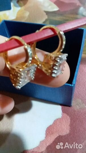 Серьги ювелирная бижутерия